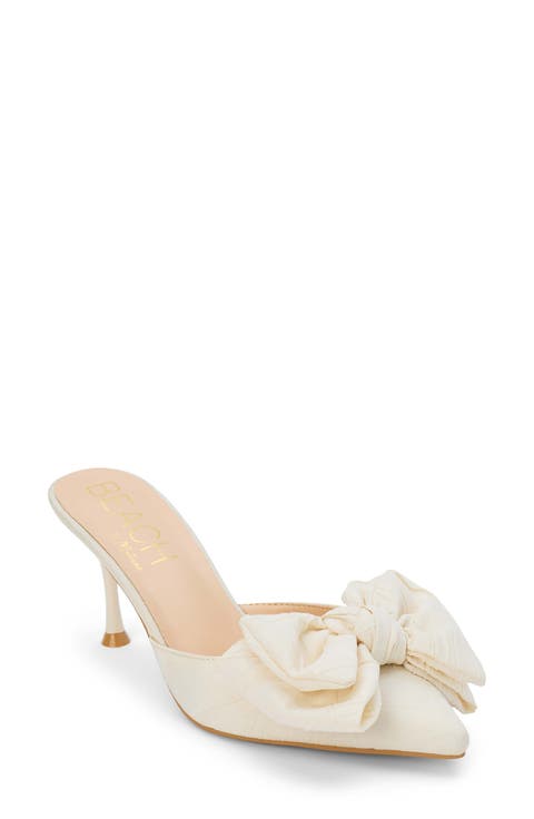 Goldie Bow Pointed Toe Mule (Women)