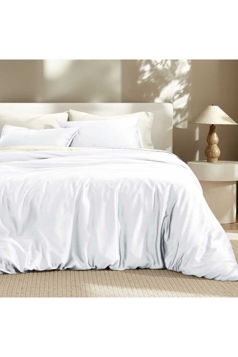 TENCEL Lyocell Duvet Cover Set, Alternate, color, White