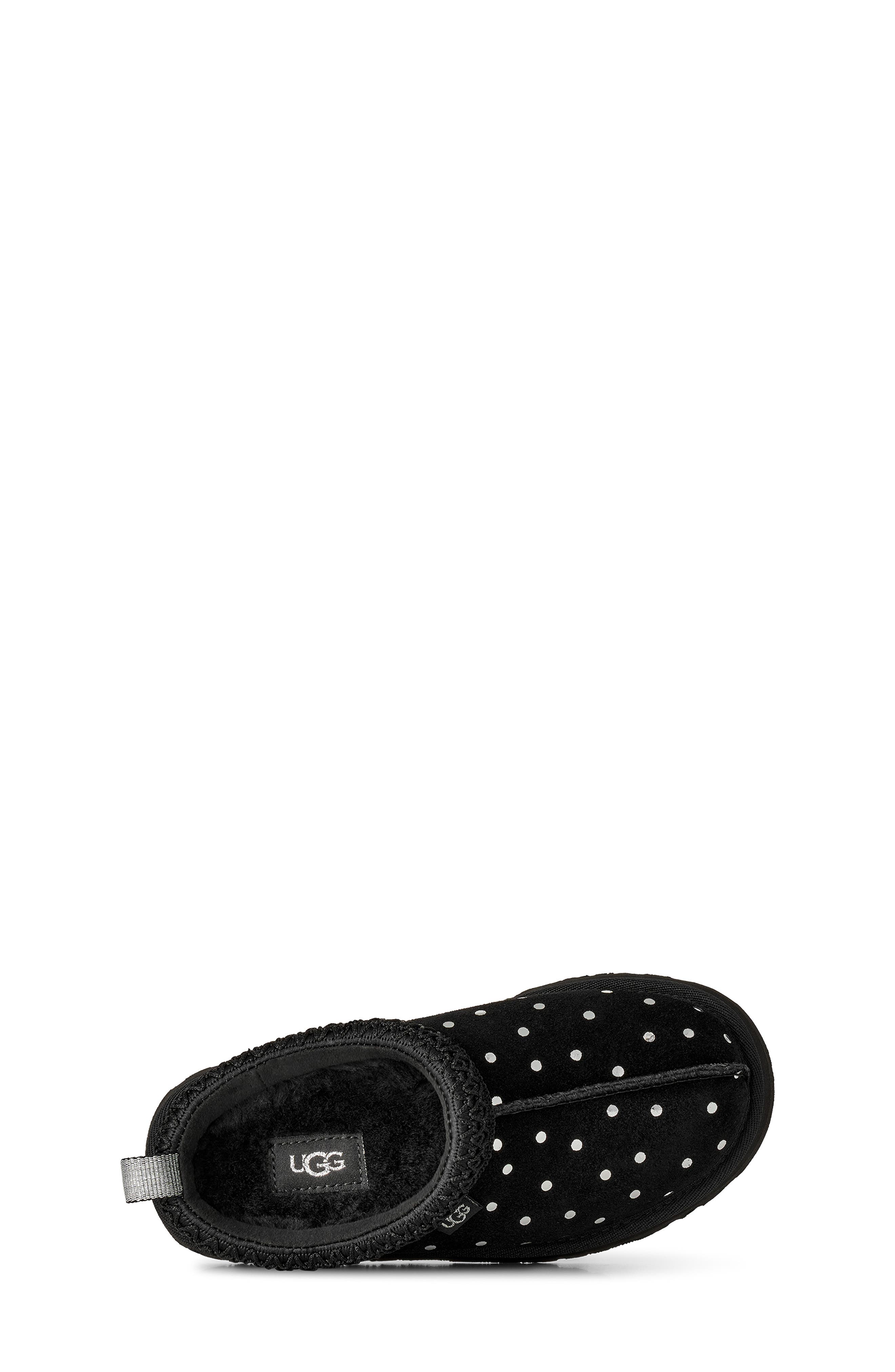Kids' Tazz Shiny Dots Slipper, Alternate, color, BLACK