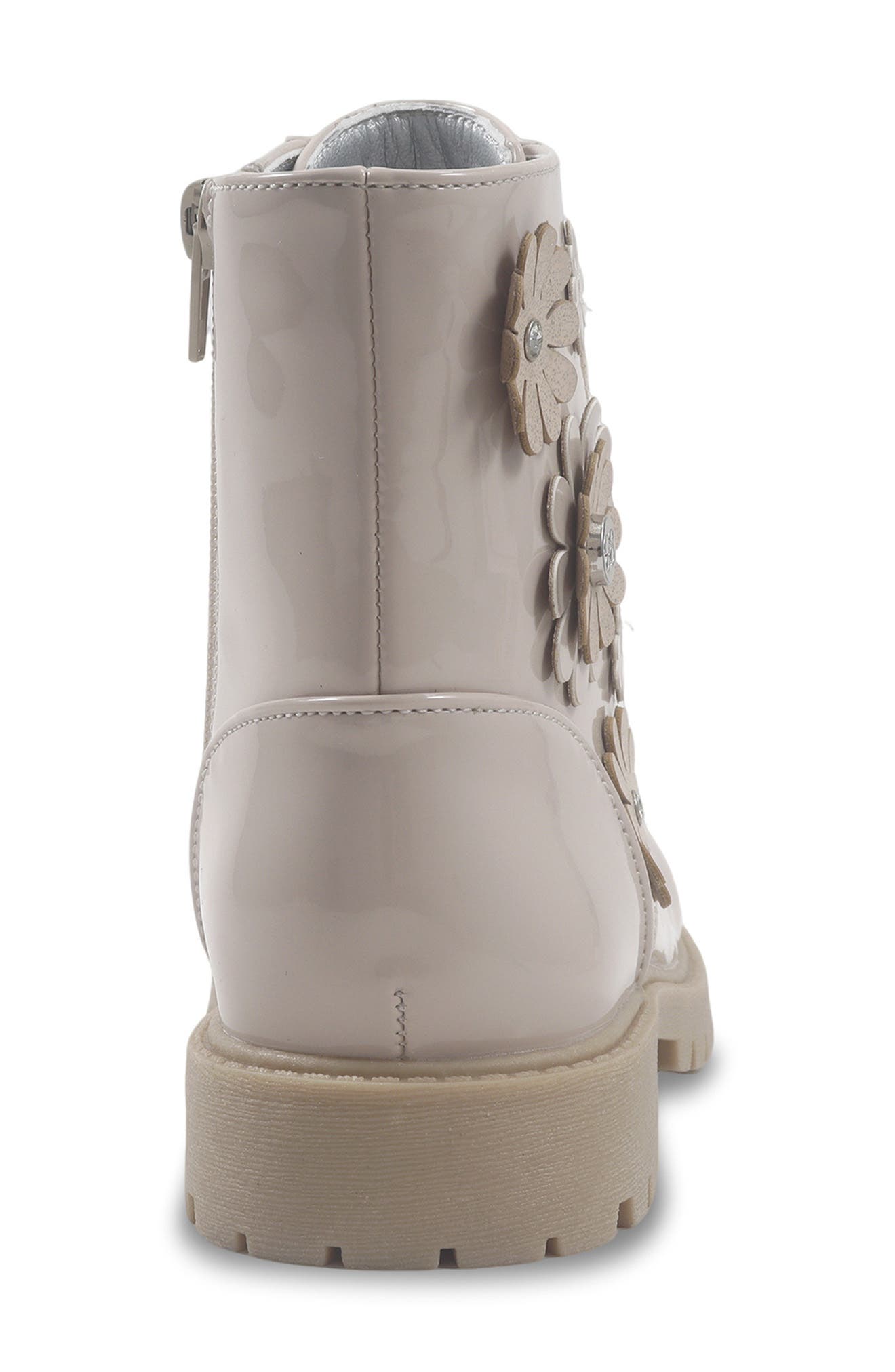 Kids' Daria Shay Flower Boot, Alternate, color, CREAM