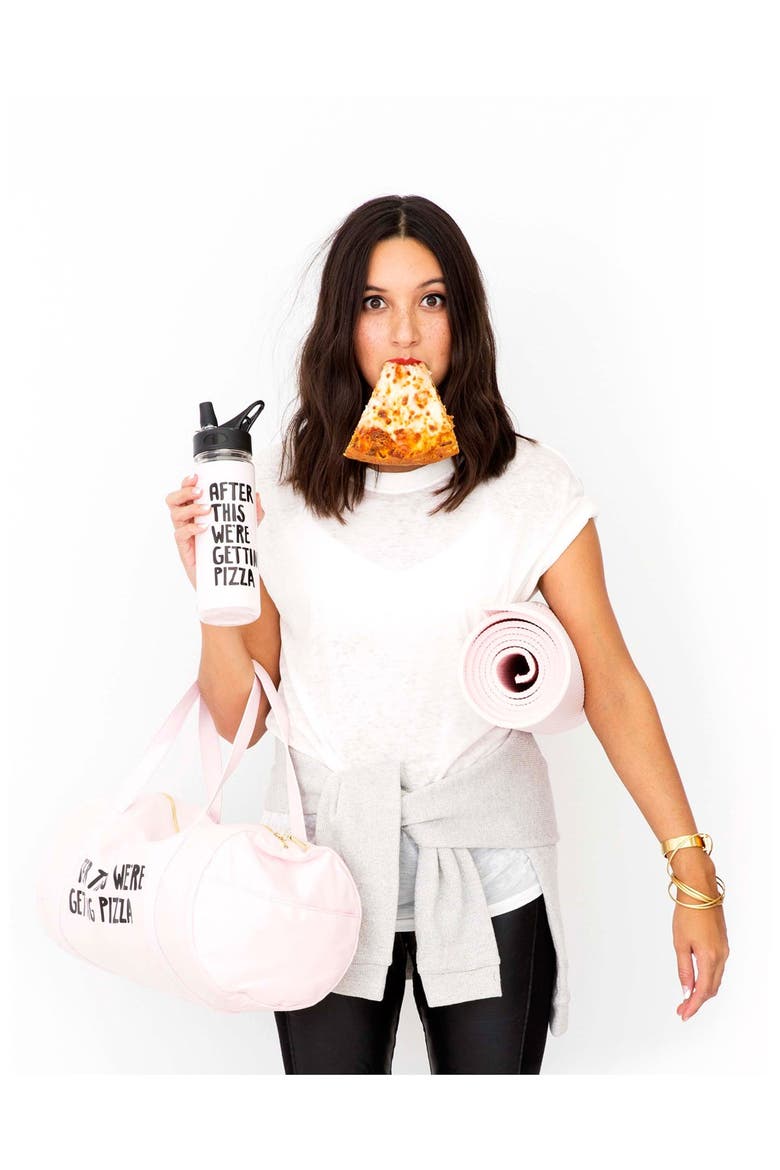 After This, We're Getting Pizza 20-Ounce Water Bottle, Alternate, color, PINK