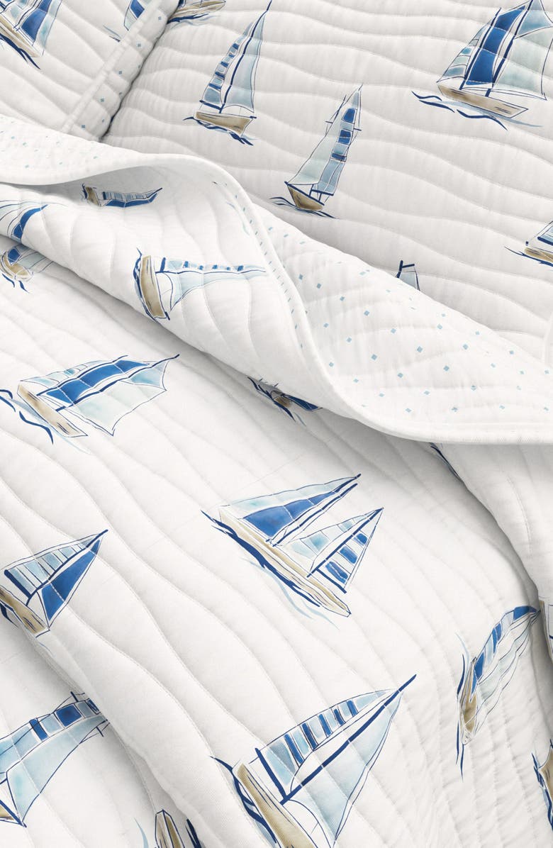 Woven & Weft Sailboat Reversible Quilt Set, Alternate, color, 