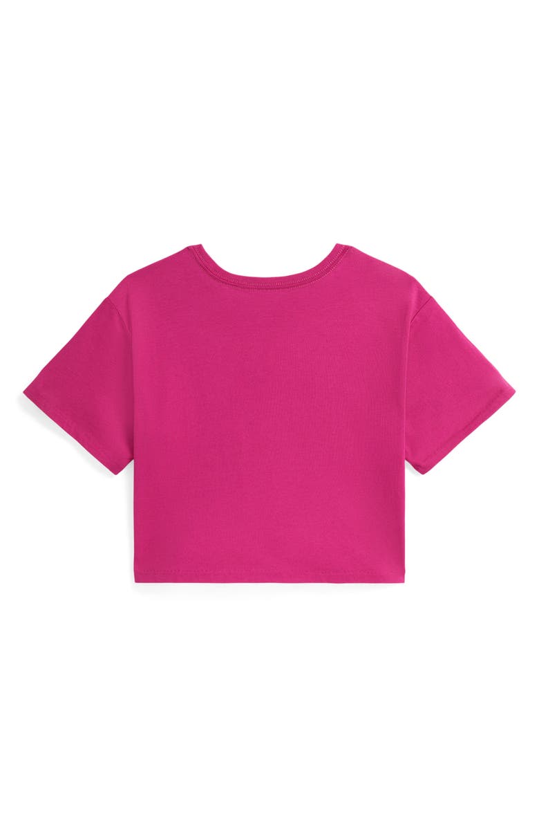 Polo Ralph Lauren Kids' Logo Graphic T-Shirt, Alternate, color, College Pink