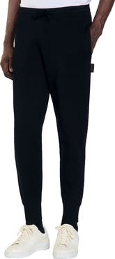 SANDRO Knit jogging bottoms