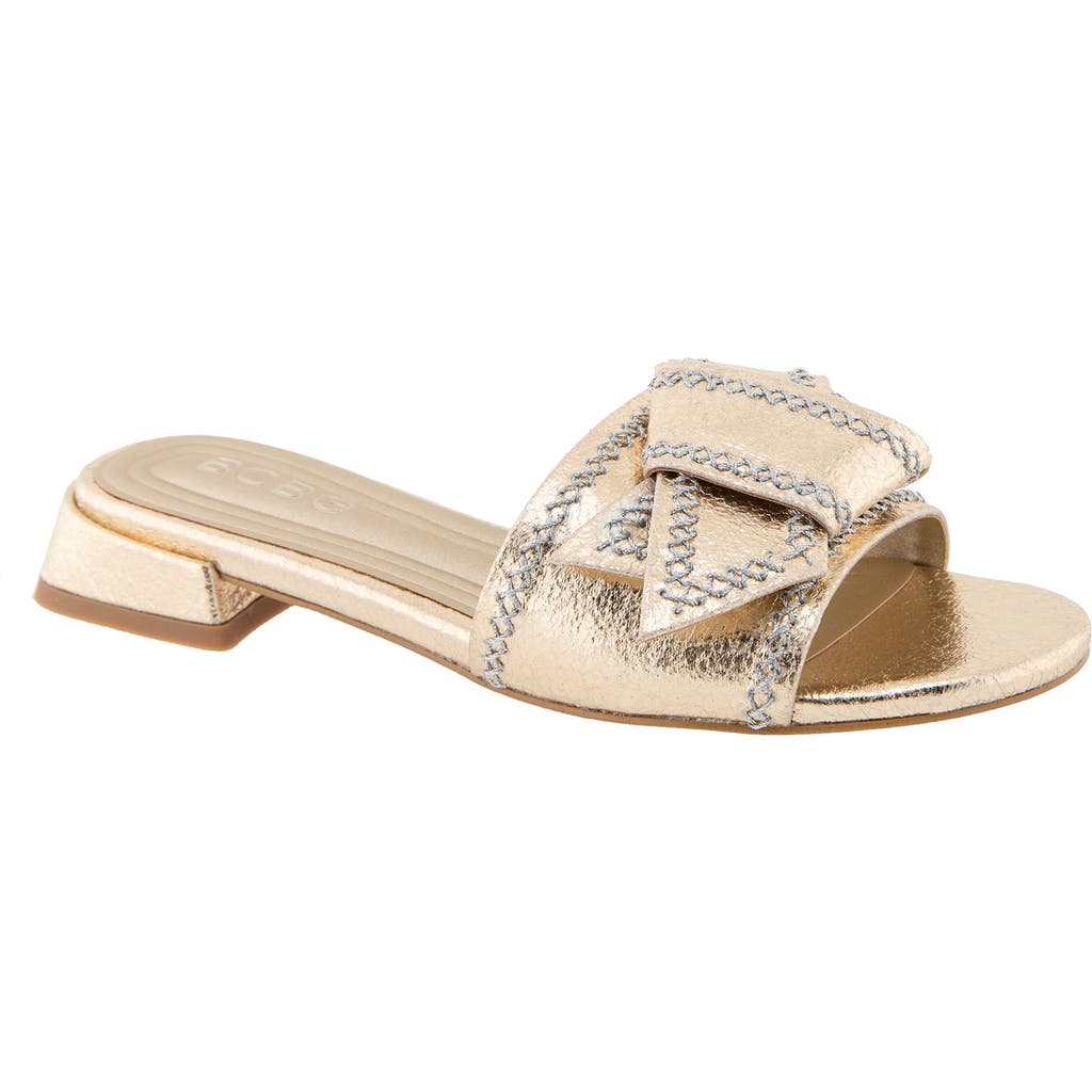 Bcbg Amora Slide Sandal In Platino