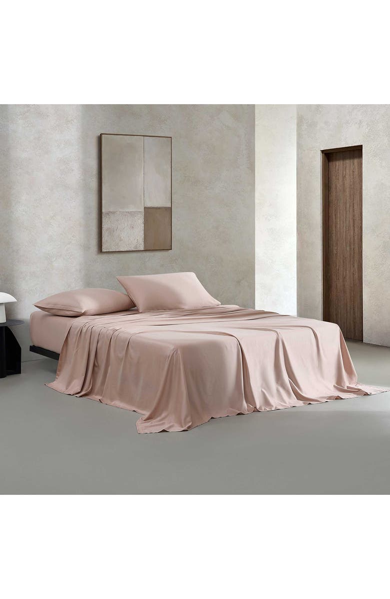 Calvin Klein Organic Earth Cotton Sateen Sheet Set, Alternate, color, Pink