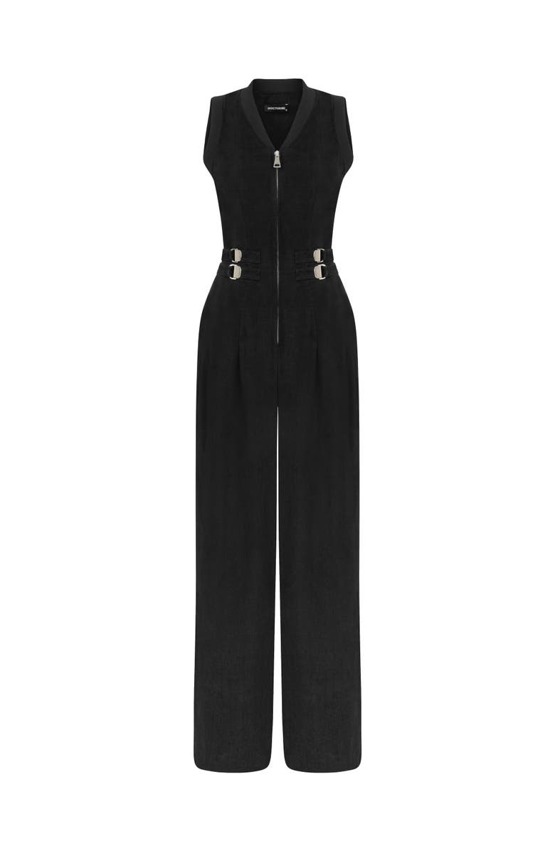 Nocturne Bomber Neck Jumpsuit, Alternate, color, 
