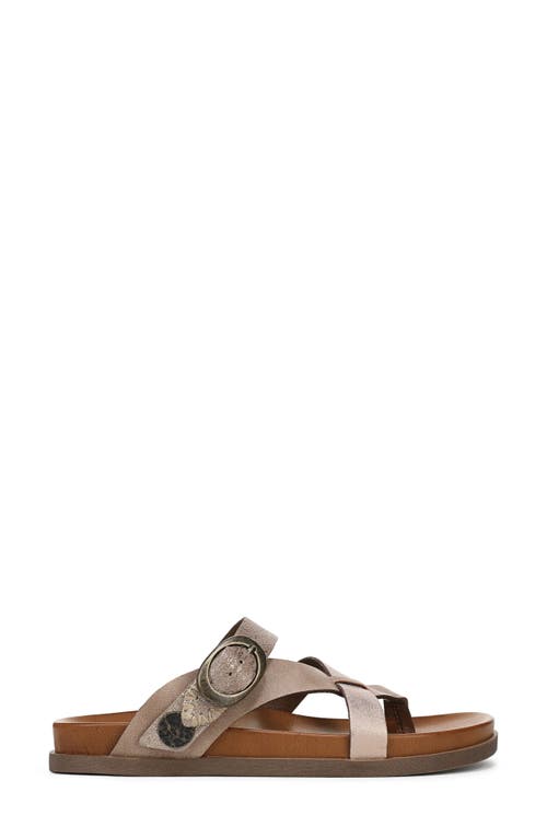 Shop Blowfish Malibu Lilac Strappy Slide Sandal In Oak Faux Leather