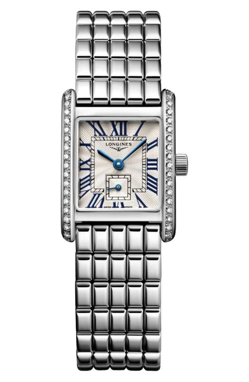 Longines The Mini DolceVita Diamond Bracelet Watch, 29mm in Silver 