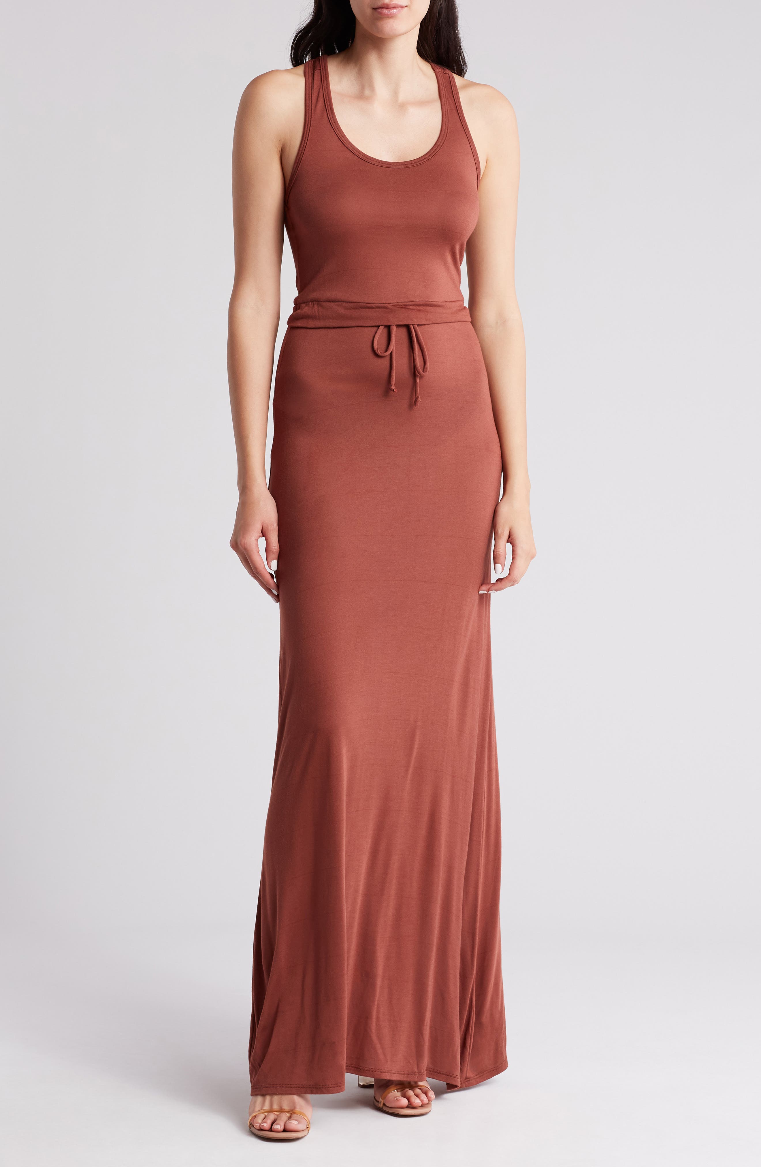 GO COUTURE Racerback Maxi Dress
