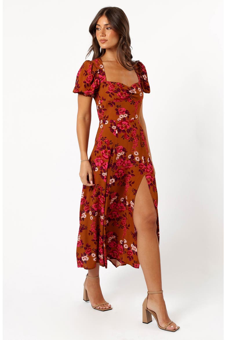Kirby Midi Dress, Alternate, color, VINTAGE GARDEN