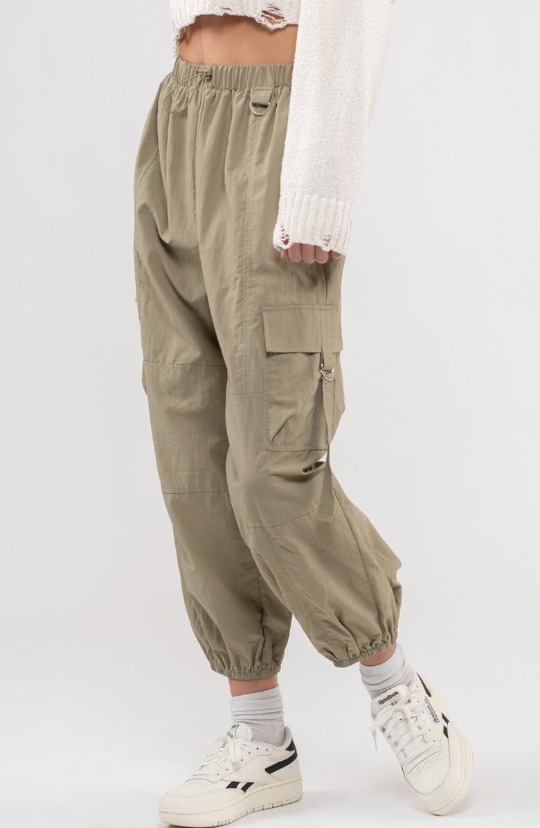 Blu Pepper Cargo Joggers, Alternate, color, Light Olive
