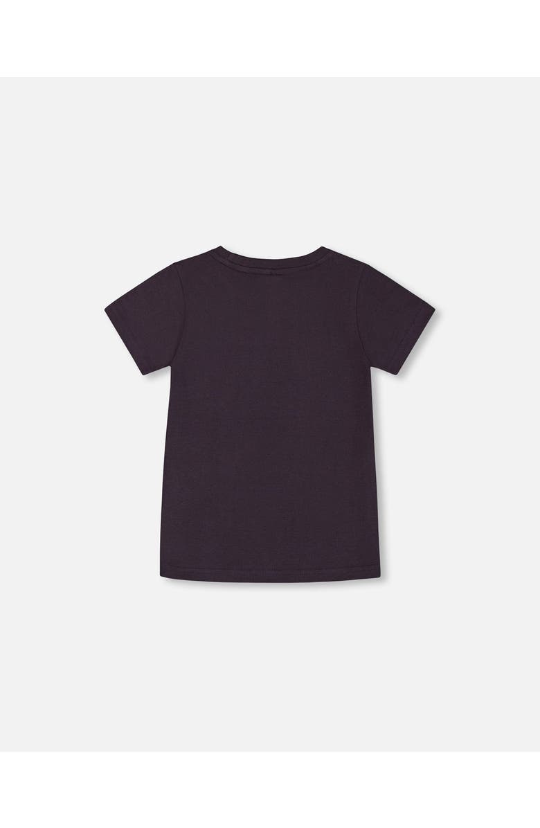 Deux par Deux Boy's Organic Cotton Tee Dark Gray And Multicolored Vespa, Alternate, color, 