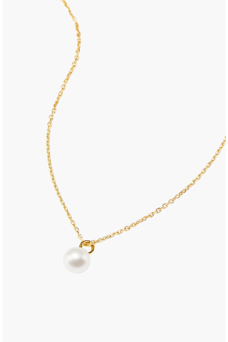Mini Pearl Pendant Necklace, Alternate, color, Pearl