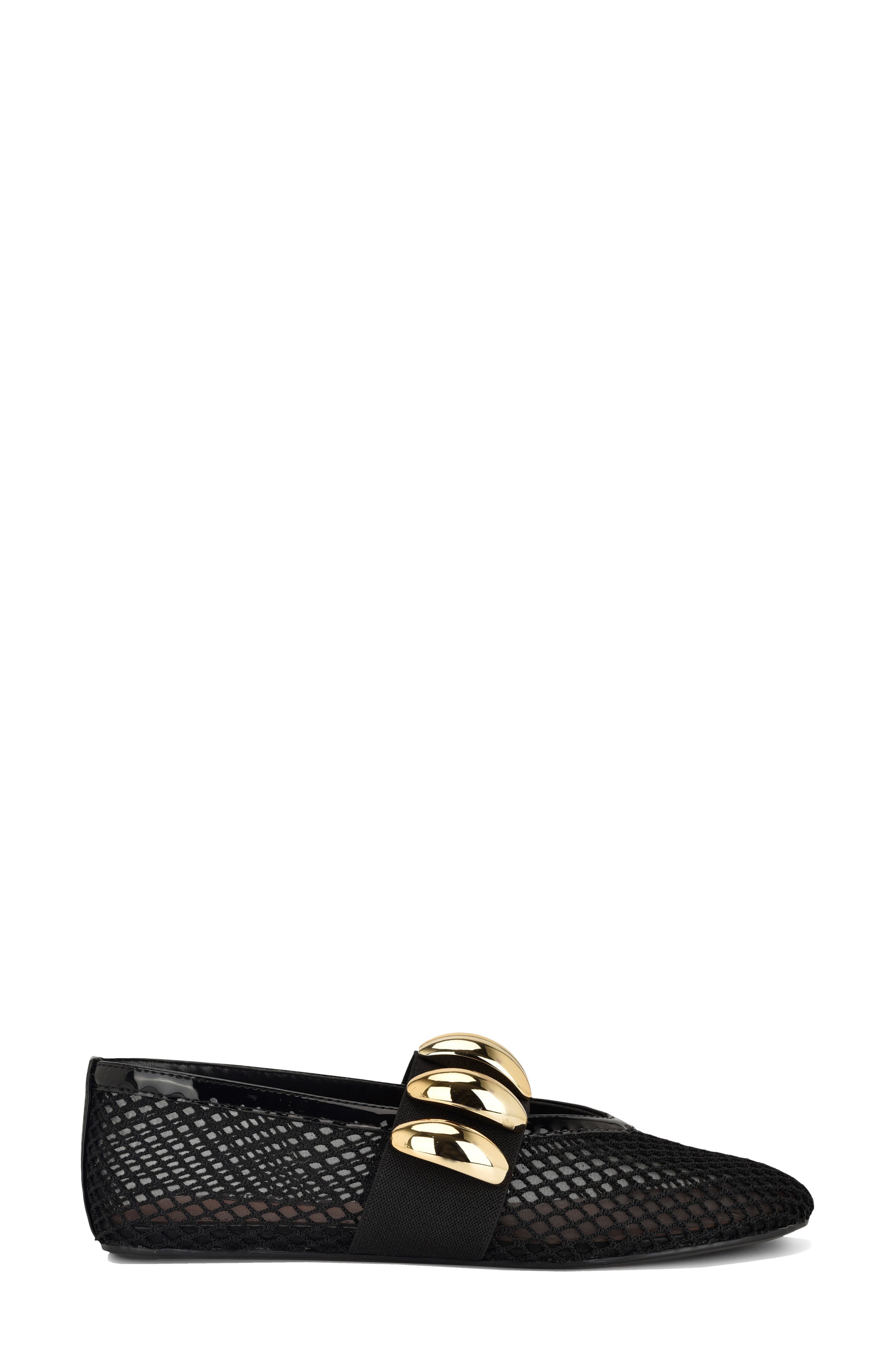 Nine West Dorra Mary Jane Flat, Alternate, color, Black