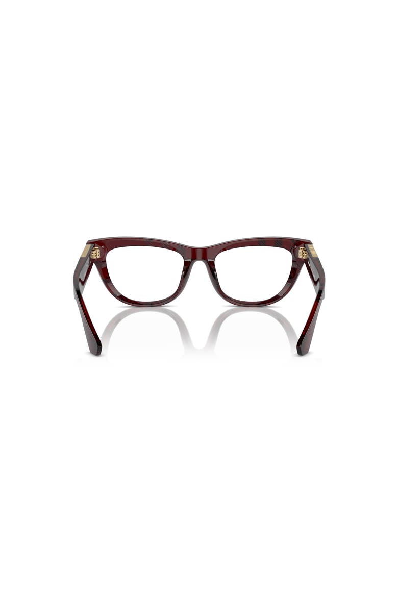 52mm Rectangle optical glasses, Alternate, color, Red
