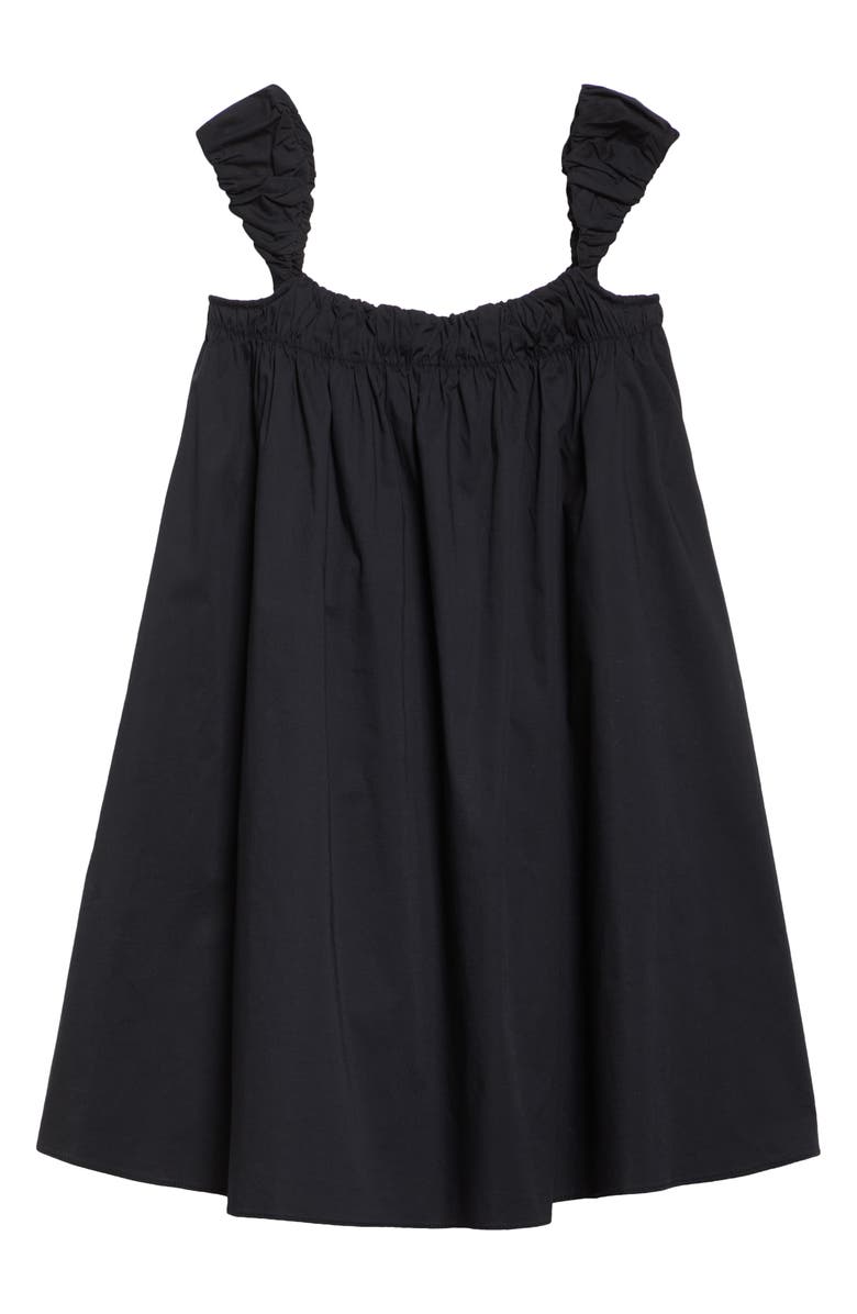 STAUD Beau Babydoll Minidress, Alternate, color, Black