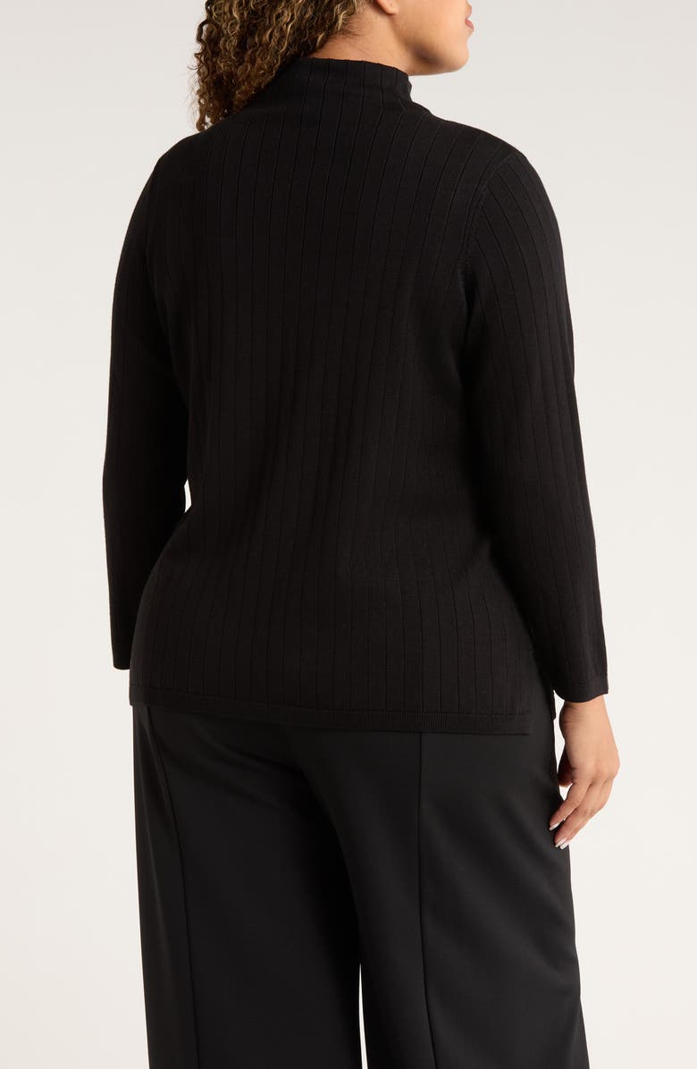 Jones New York Funnel Neck Wide Rib Sweater, Alternate, color,