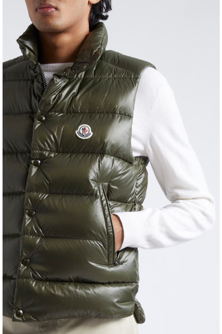 Tibb Down Puffer Vest, Alternate, color, OLIVE GREEN