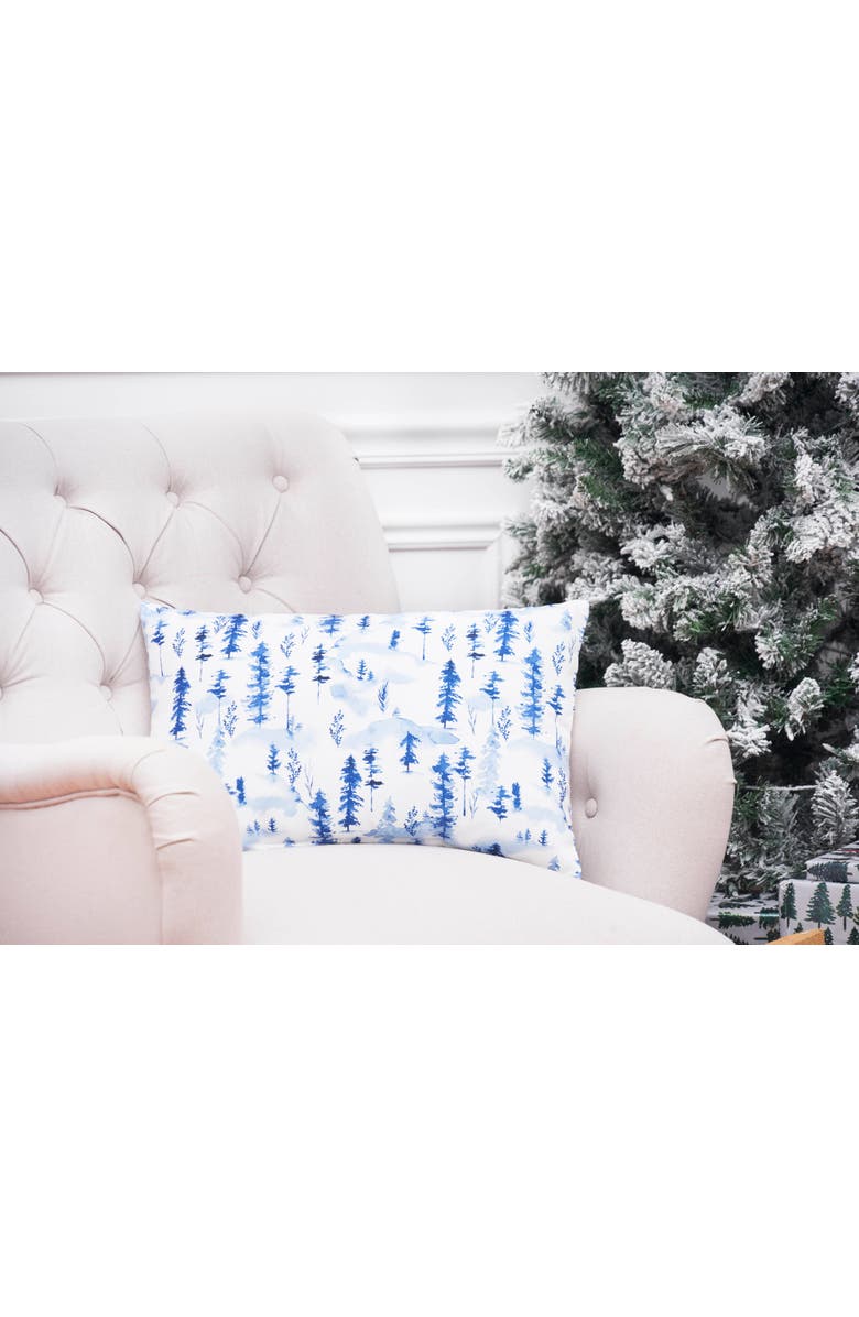C&F Home Winter Forest Christmas Indoor/Outdoor Accent Pillow, 13" x 20", Alternate, color, Blue