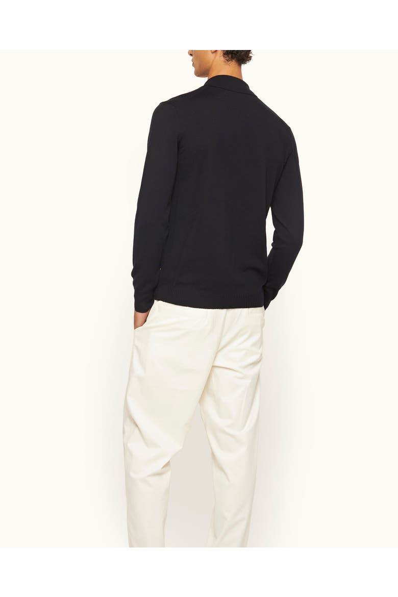 Tiernan Merino Classic-Fit Knitted Shirt, Alternate, color, NIGHT IRIS
