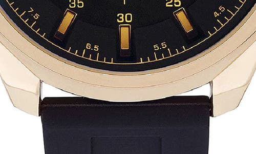 Ed Hardy Quartz Silicone Strap Watch, 44mm In Black