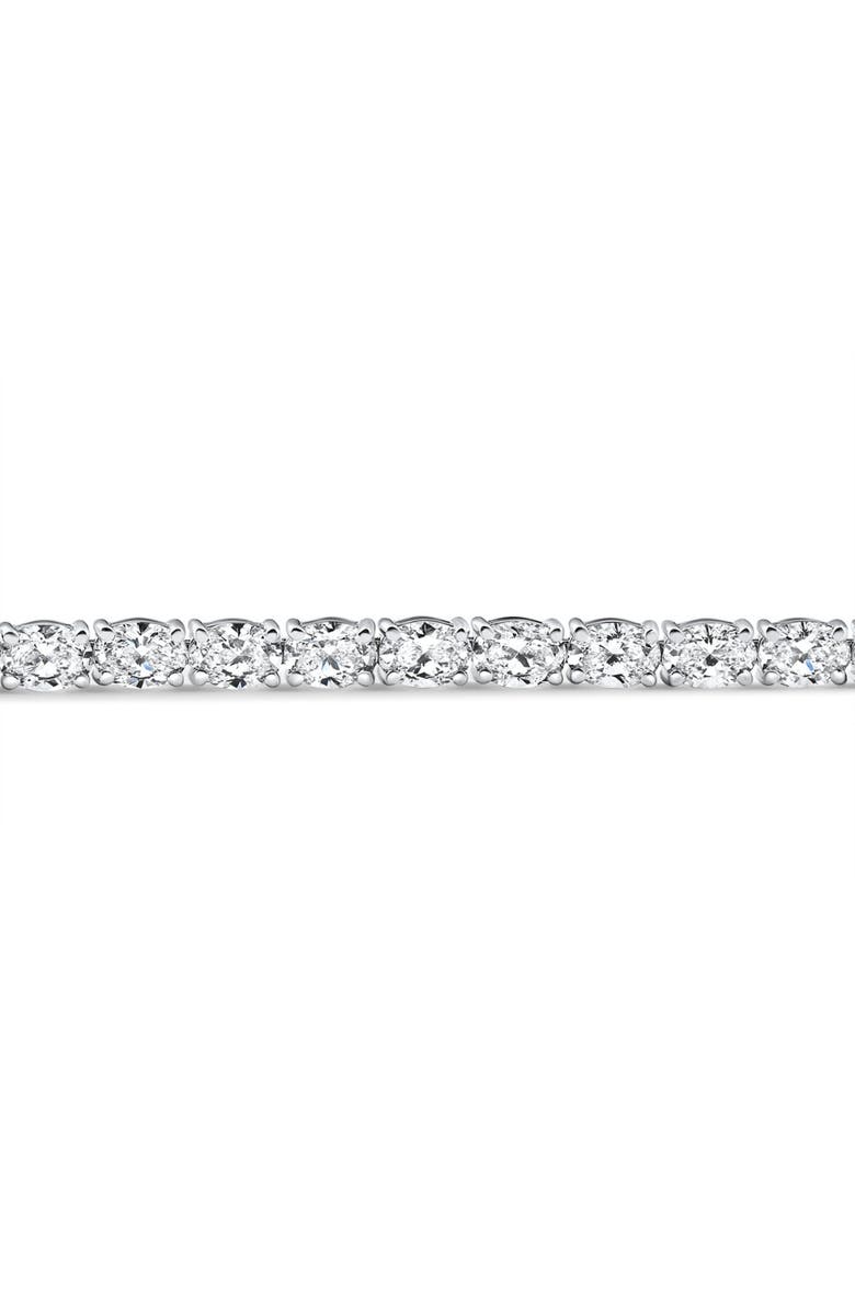 Bliss Diamond 4 1/2Ct Oval Cut Diamond Tennis Bracelet 7" 14k Gold Lab Grown, Alternate, color, 14K White Gold