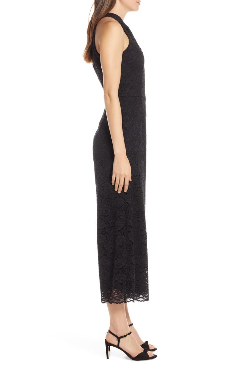 Cropped Lace Jumpsuit, Alternate, color, BLACK
