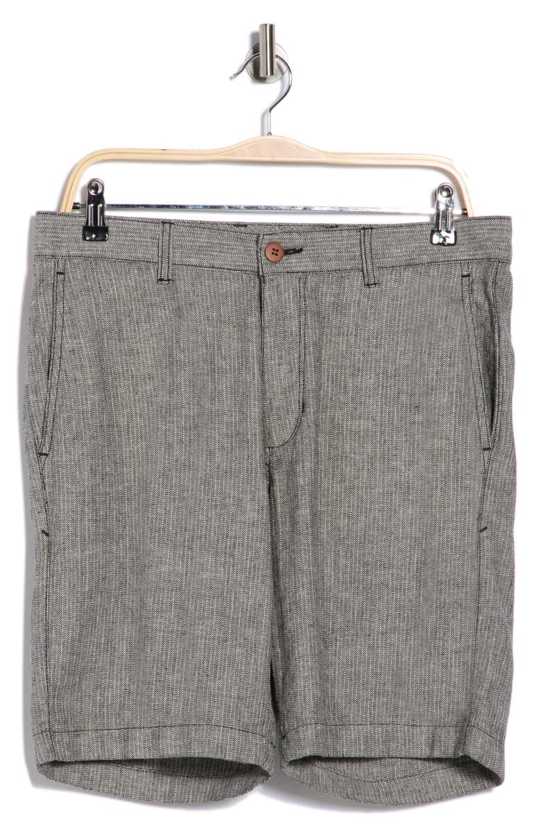 Tommy Bahama City & Sun Herringbone Shorts, Main, color, Coal