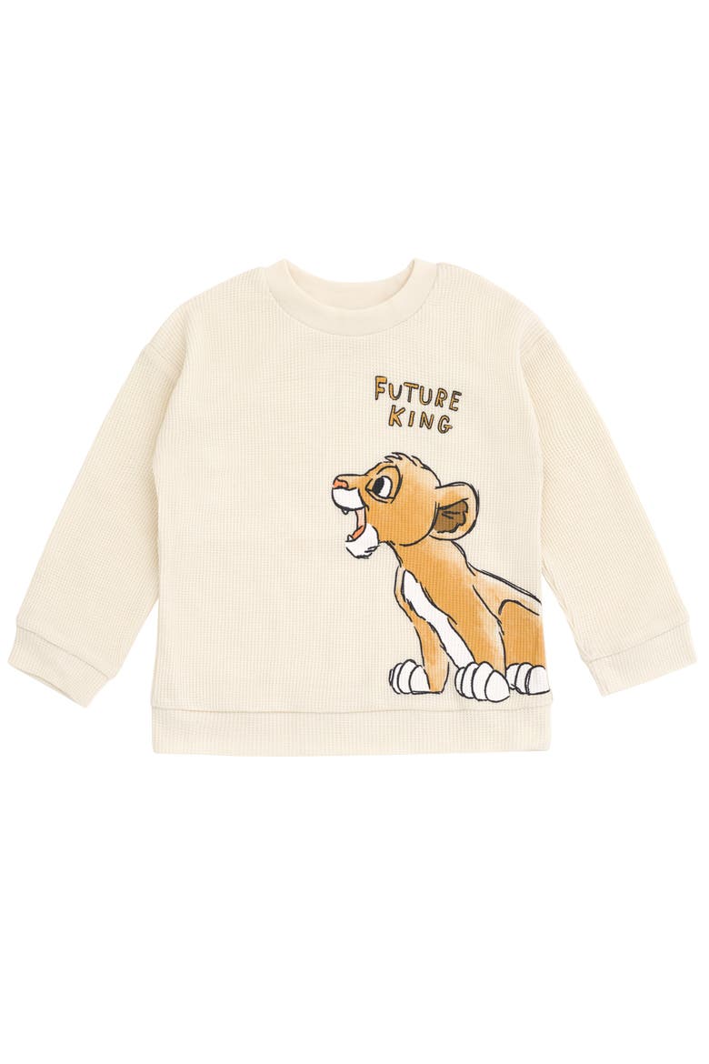 Lion King Loungewear 2-Piece Sweatshirt and Pants Set, Alternate, color, Simba Sage Green