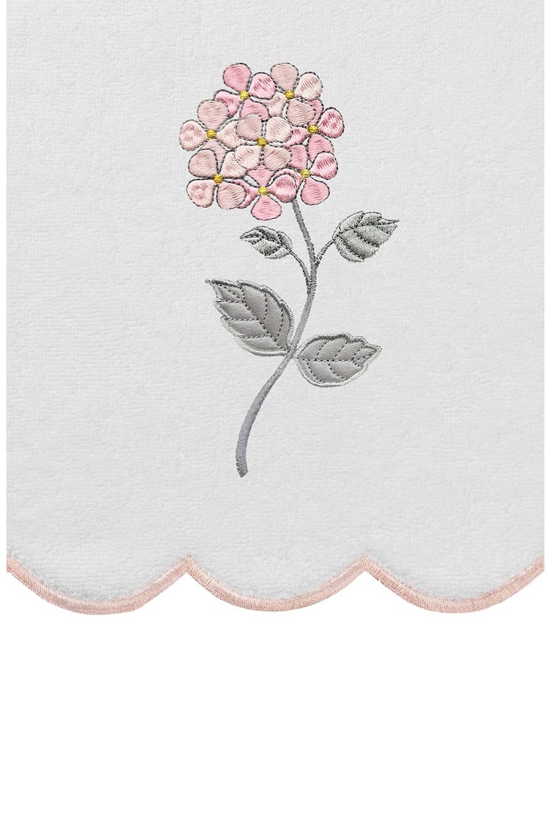 Hydea Scallop 3-Piece Towel Set, Alternate, color, WHITE/ PINK