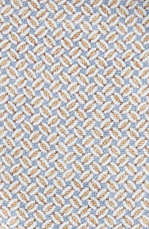 Jack Victor Alain Geometric Print Silk Pocket Square