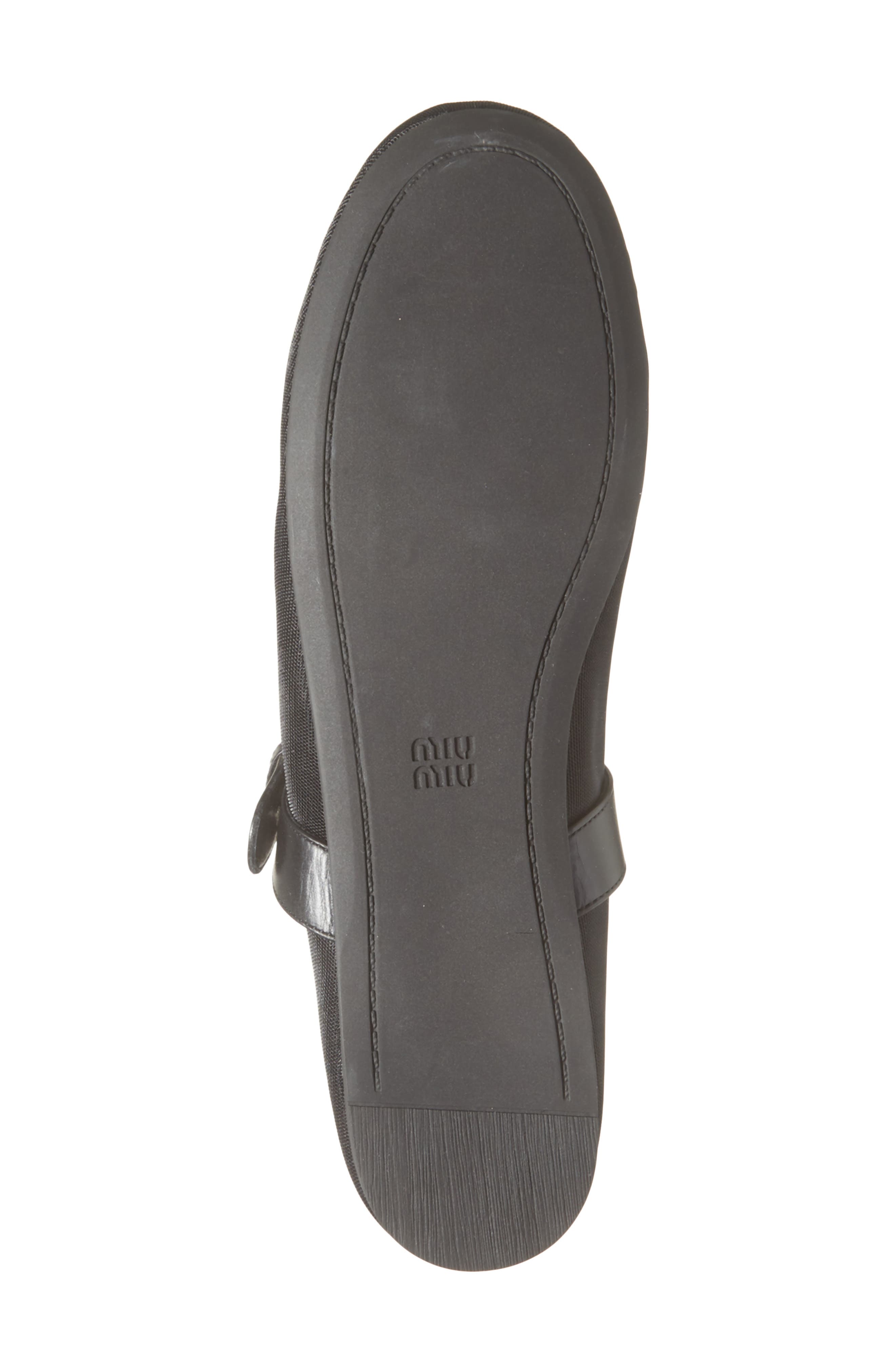 Miu Miu Mary Jane Ballet Flat, Alternate, color, Nero