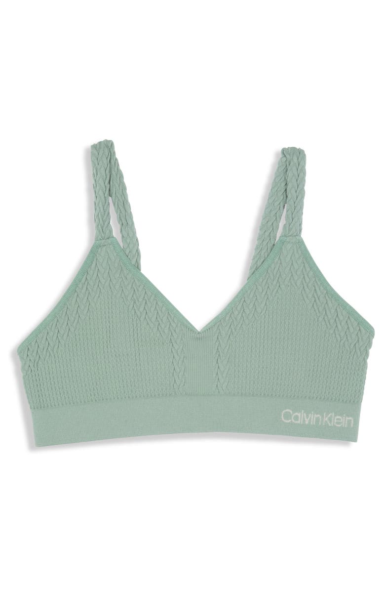 Calvin Klein Kids' Cable Bralette, Main, color, 
