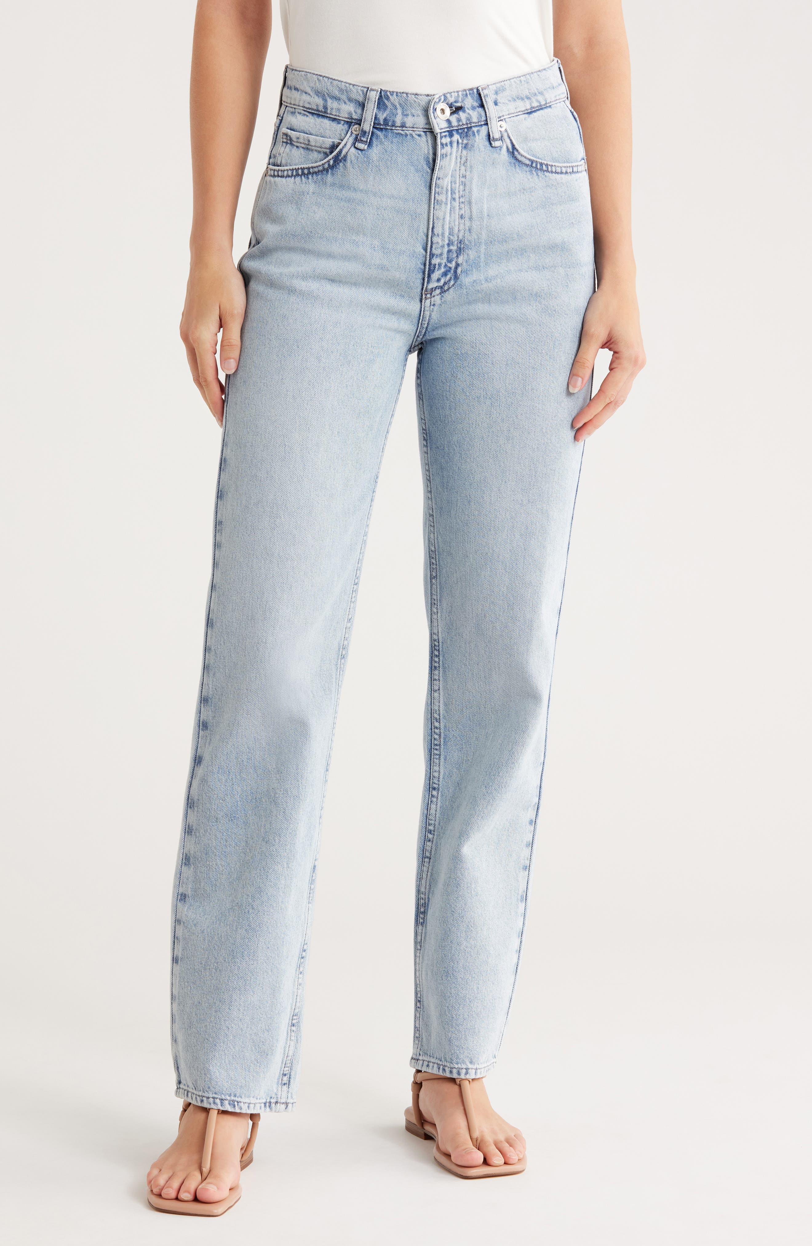rag & bone Hattie Mid Rise Straight Leg Jeans