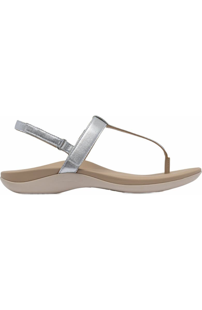 ABEO Oasis T Strap Sandal, Alternate, color, Silver - Regular
