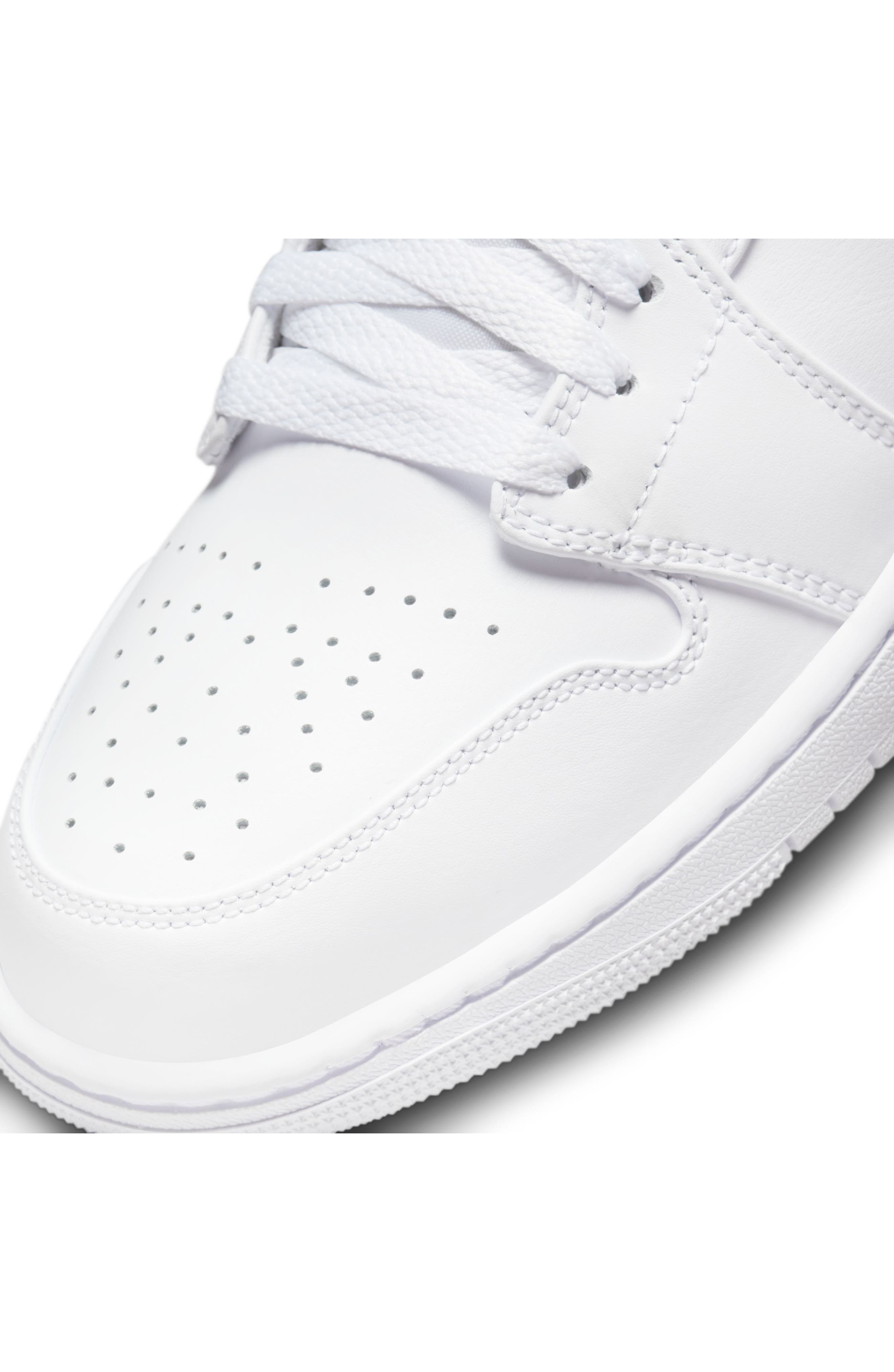 Jordan Air Jordan 1 Mid Sneaker, Alternate, color, White/ White