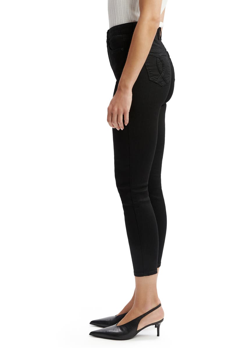 Bardot Khloe High Waist Crop Skinny Jeans, Alternate, color, Black