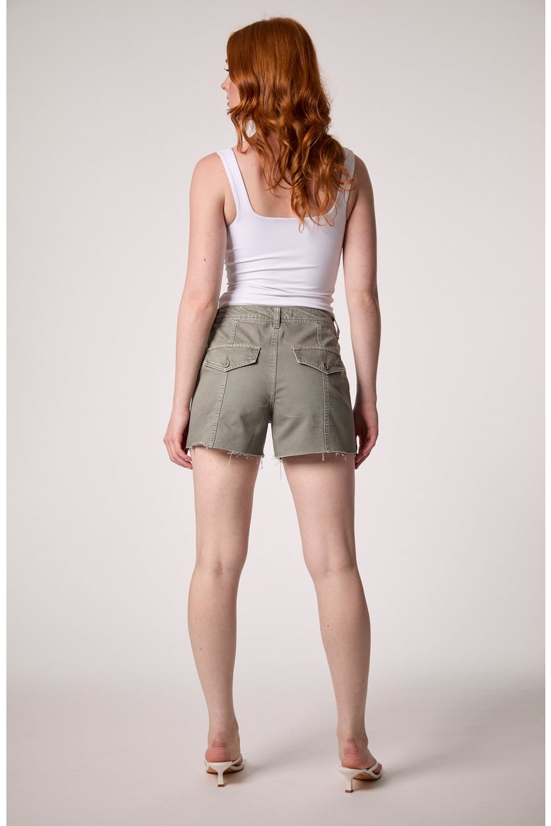 Adeline Cargo Shorts, Alternate, color, Light Olive