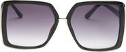 GUESS 58mm Butterfly Square Gradient Sunglasses