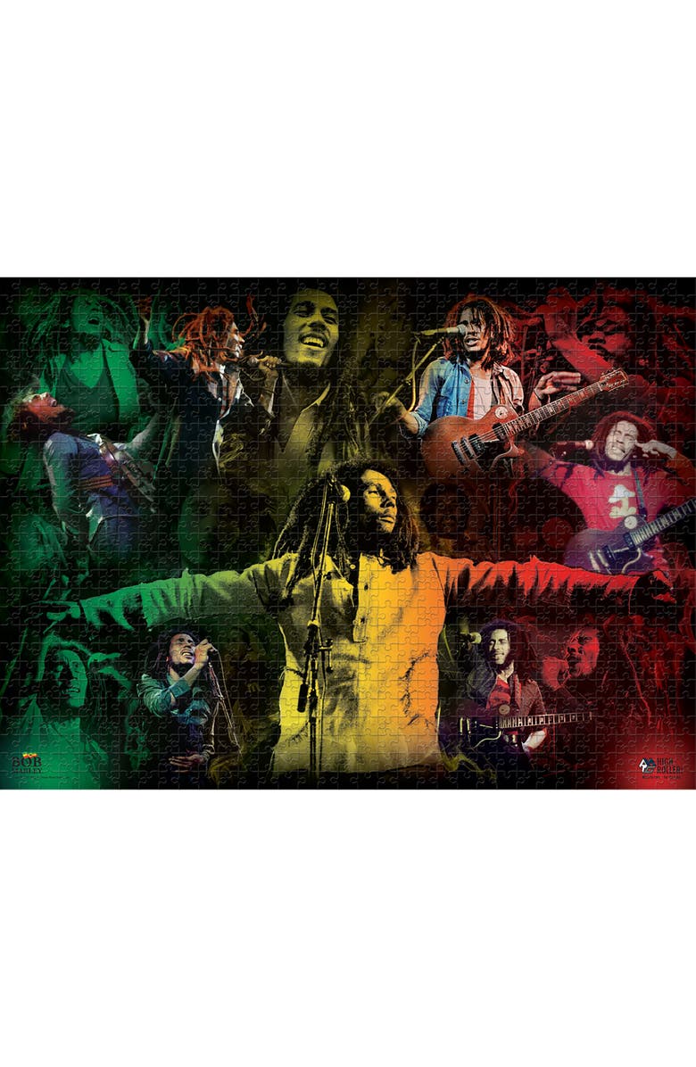 Bob Marley 1000 Piece Collage Jigsaw Puzzle, Size 19 x 26 Inches, 13+, Alternate, color, 