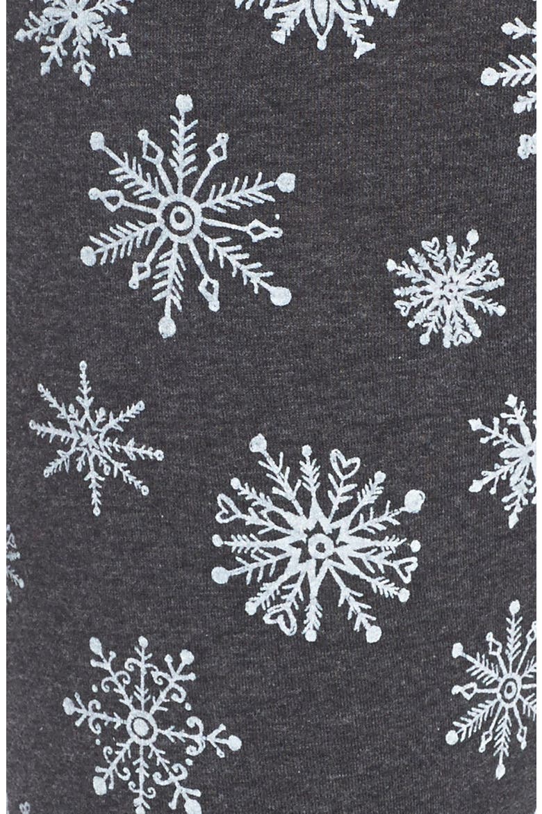 Holiday Print Leggings, Alternate, color, CHARCOAL SNOWFLAKE