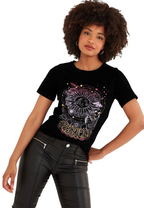 Stretch Cotton Graphic Tee (Plus)