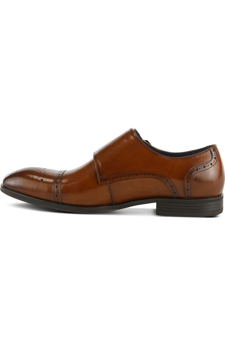 Spring Step Ezra Double Monk Strap Leather Loafer, Alternate, color, Camel