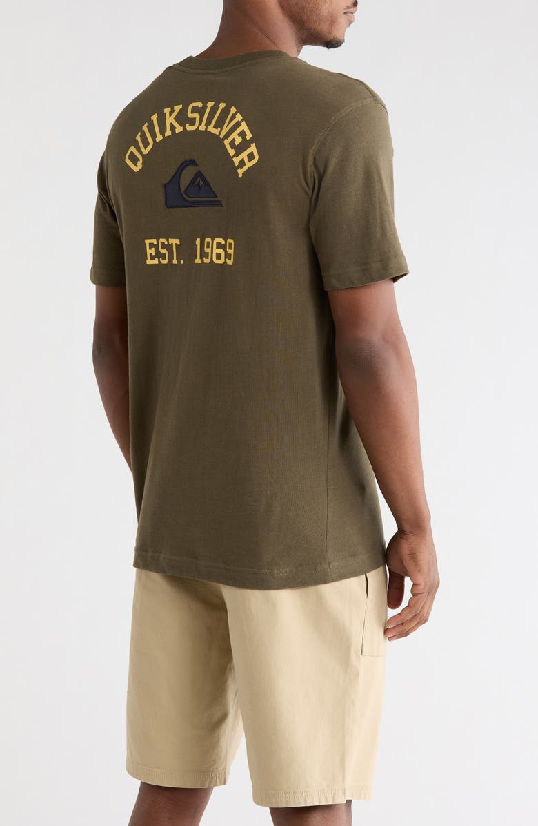 Quiksilver Crewneck Graphic T-Shirt, Alternate, color, Grape Leaf