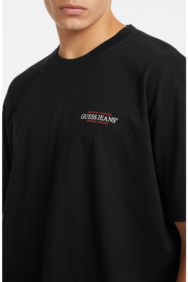 American Trad Logo Cotton Graphic T-Shirt, Alternate, color, JBLACK-BLACK