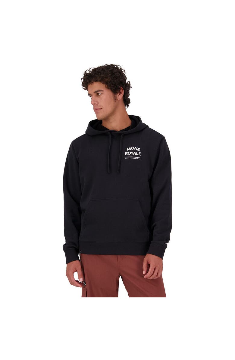 Mons Royale Inversion Merino Hoodie - Men's, Main, color, Black