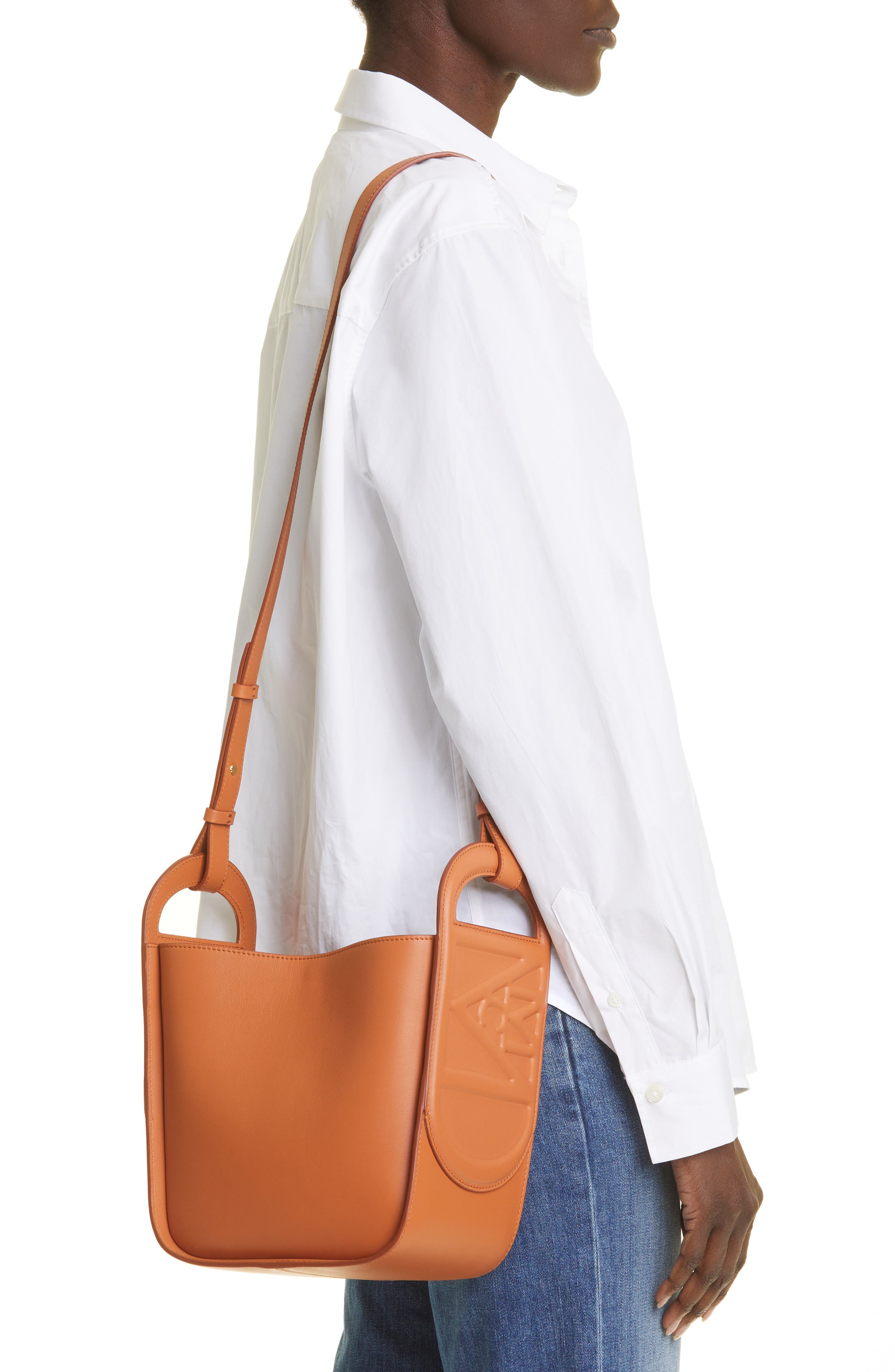 MCM Mini Mode Travia Leather Tote, Alternate, color, 