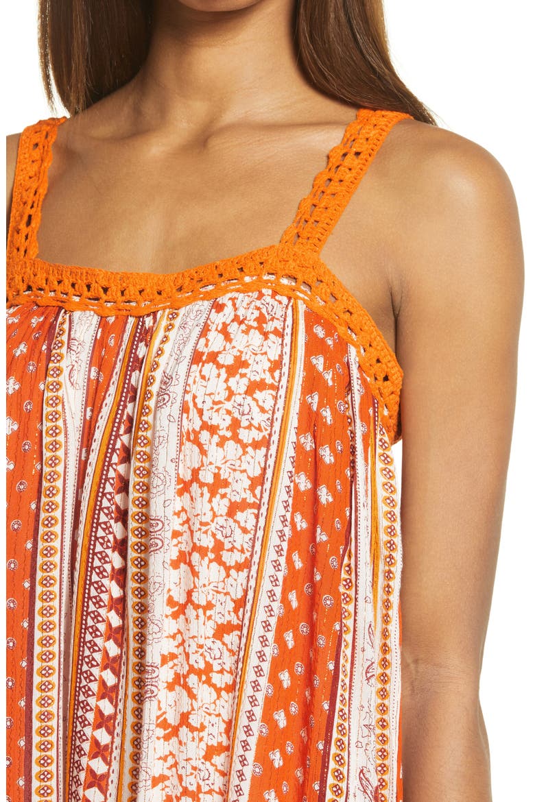 Sun Canyon Metallic Tank Dress, Alternate, color, BURNT ORANGE