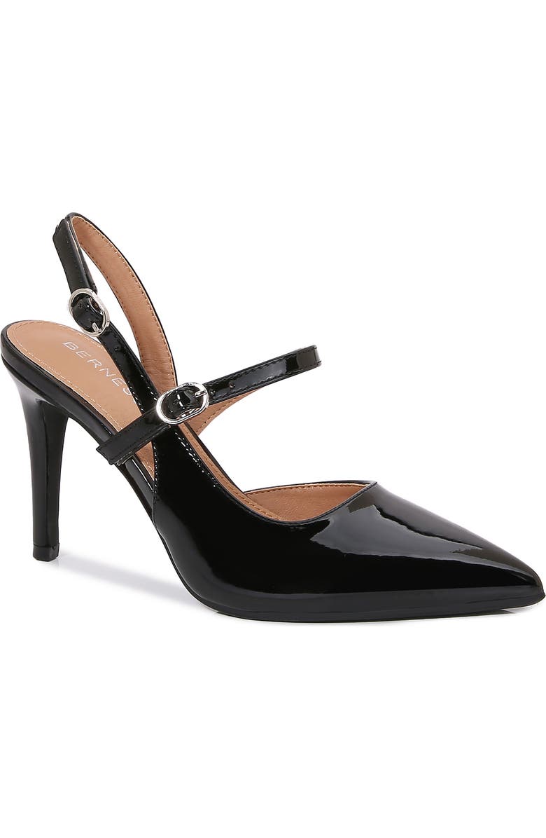 BERNESS Gula Pointed Toe Slingback Pump, Main, color, Black